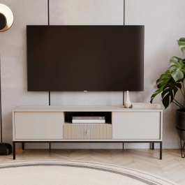 Тумба під телевізор Elite MARCOS 154 Кашемір / Чорний, фото