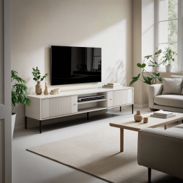 Тумба під телевізор Elite SOFT Кашемір / Чорний, фото