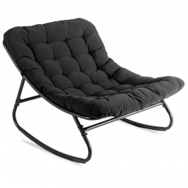 Крісло-гойдалка ELITE AURORA Чорний, фото