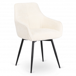 Стілець поворотний MEBEL ELITE LARISA Кремовий, фото