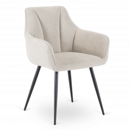 Стілець MEBEL ELITE NAWARA Кремовий Тканина, фото