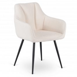 Стілець MEBEL ELITE NAWARA Кремовий Букле, фото