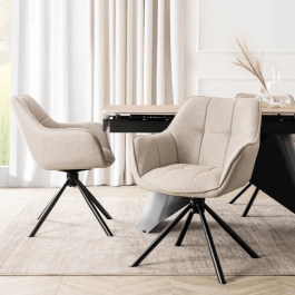 Крісло поворотне ELITE PEONY 2 Бежевий, фото