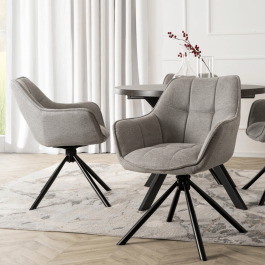 Крісло поворотне ELITE PEONY 2 Сірий, фото