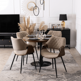 Стул MEBEL ELITE DAKOTA Velvet бежевый, фото