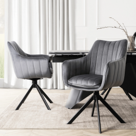 Поворотне крісло MEBEL ELITE MUMBAI 2 Сірий, фото