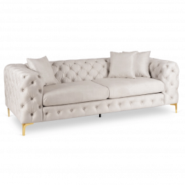 Диван трьохмісний ELITE SORRENTO 3S Кремовий, фото