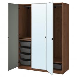 Шкаф с зеркальными дверями PAX / VIKEDAL 393.295.34 IKEA (ИКЕА ПАКС / ВИКЕДАЛЬ), фото