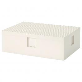 Коробка LEGO с крышкой BYGGLEK 103.542.08 IKEA (ИКЕА BYGGLEK), фото