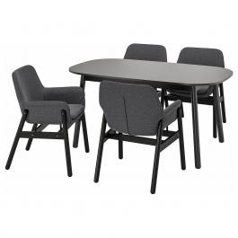 Комплект стол и стулья VEDBO / VEDBO 093.069.06 IKEA (ИКЕА VEDBO / VEDBO), фото