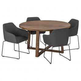 Комплект стол и стулья MORBYLANGA / TOSSBERG 992.880.31 IKEA (ИКЕА MÖRBYLÅNGA / TOSSBERG), фото