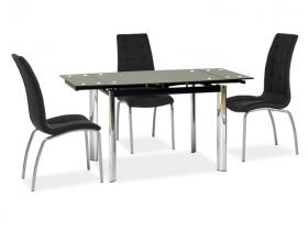 Стіл SIGNAL GD019 чорний 100(150)x70, фото