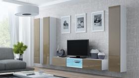 Стінка CAMA VIGO 18 білий/Латте глянець, фото