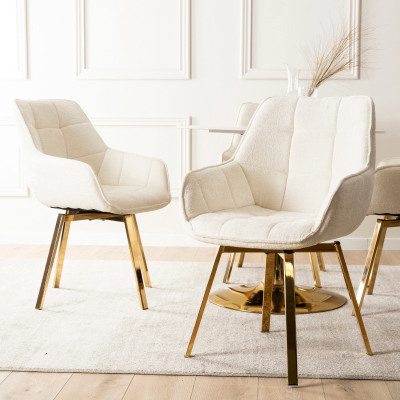 Крісло MEBEL ELITE MIA Крем /, фото