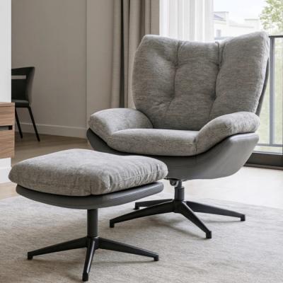 Поворотне крісло з підставкою для ніг ELITE FREMONT екошкіра, фото